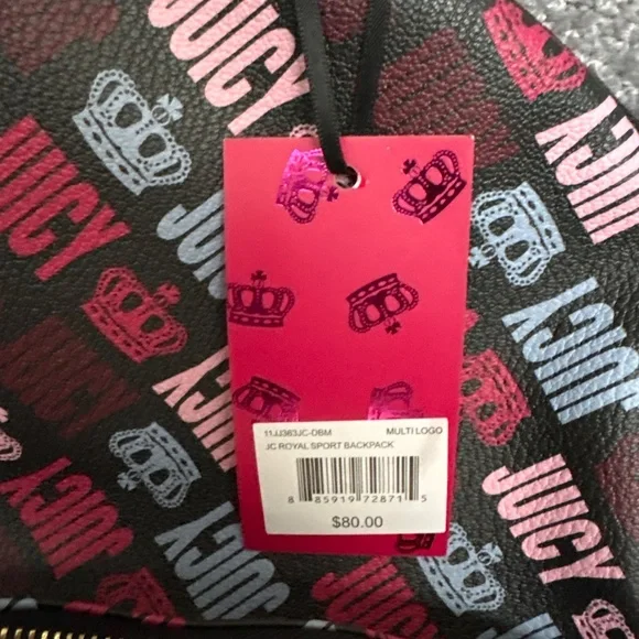 NWT Juicy Couture JC Royal Sport Backpack Multilogo - Picture 2 of 8